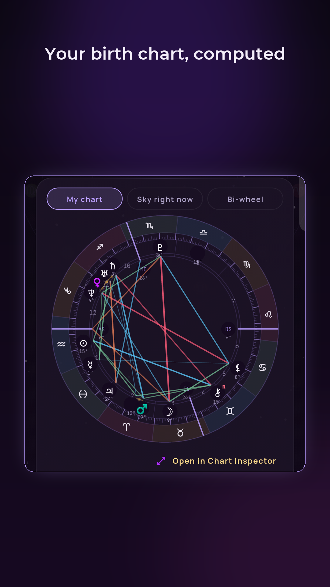 Rytho Chart screen